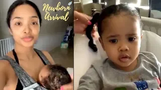 Princess Love Braids Melody's Hair During Mommy Duty!  💁🏾‍♀️