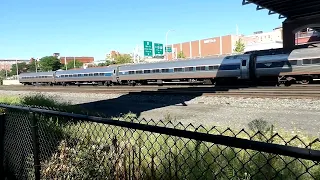 Amtrak traveling Eastbound through Altoona, PA