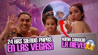 24 HORAS SIENDO PAPÁS REALES EN LAS VEGAS 🤩 Jukilop | Kimberly Loaiza