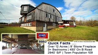 Homes With Land In Maine | 1245 B Road Ludlow ME MOOERS REALTY 8982