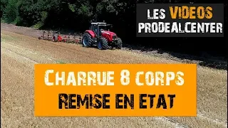 CHARRUE 8 CORPS : on la remet en état ! + MF 8470 300CV