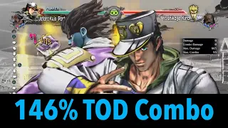 1,455 Damage Part 4 Jotaro Time Stop TOD Combo | All Star Battle R