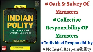 (V89) (Collective, Individual & Legal Responsibility of Ministers in India) M. Laxmikanth Polity