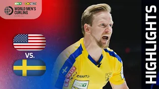 United States v Sweden - Round robin - BKT Tires & OK Tire World Men’s Curling Championship 2023