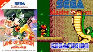 Land of Illusion Starring Mickey Mouse (1993) SEGA Master System Gameplay in HD (Kega Fusion)