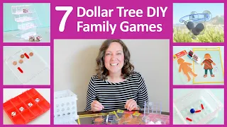 7 Dollar Tree DIY FAMILY GAMES and PARTY GAMES for Game Night at Home, Road Trips, or Car Games