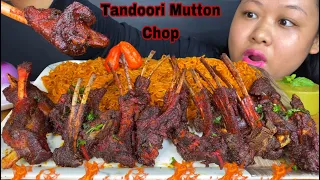 SPICIEST 🔥TANDOORI MUTTON CHOP, RAW MANGO CHUTNEY WITH SPICY NOODLES EATING | SPICY MUTTON MUKBANG