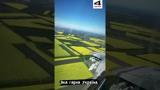 💪Пролёт украинского МиГ-29 над красивыми полями #shorts #украина #ukraine