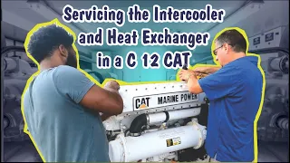 Servicing the Intercooler and Heat Exchanger in a C 12 CAT