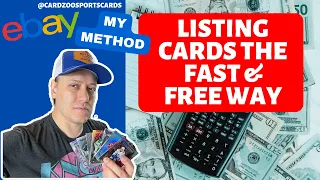 A FAST way to list cards on ebay (You don't NEED Card Dealer Pro) #sportscardcollector #sportscards