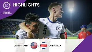 Concacaf Under-20 Championship 2022 Highlights | United States vs Costa Rica