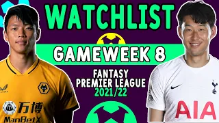 FPL WATCHLIST GAMEWEEK 8 | Fantasy Premier League Tips 2021/22