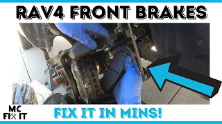 How to Replace Front Brake Pads on a Toyota Rav4  2007 - 2012 (3rd Generation) [Complete Guide]