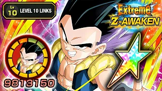 100% EZA STR GOTENKS LEVEL 10 LINKS + STICKER EFFECT! Dragon Ball Z Dokkan Battle