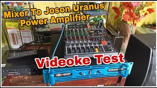Mixer to Joson Power Amplifier Videoke Connection And Test.