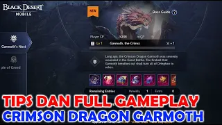 Full Gameplay dan Tips Menyelesaikan Co-op Rush Crimson Dragon Garmoth ! - Black Desert Mobile