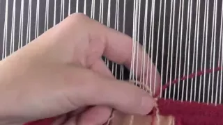 Rebecca Mezoff teaches James Koehler's weft interlock technique for tapestry weaving