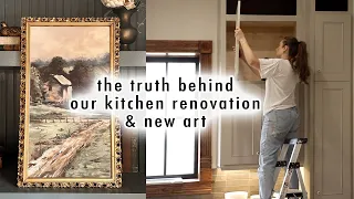 the truth behind our kitchen renovation & new art collection | XO, MaCenna Vlogs