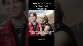 Jimin became shy in front of Taeyang #Jimin #taeyang #vibe #jiminbts #jiminshorts