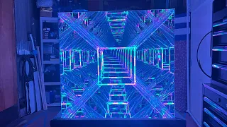 “Tesseract” by Nicky Alice Burning Man 2023 Art Installation Hypercube Fourth Dimension