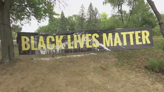 Rockford church members clean up after 'Black Lives Matter' sign vandalized