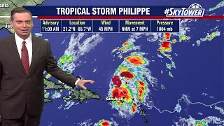 Tropical Storm Philippe sets sights on New England