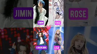 despacito challenge 🔥🔥 Blackpink VS BTS 🥵🥰#lisa #rose #jungkook #jimin💗