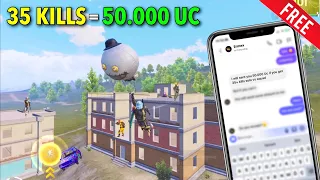 MY BROTHER ERMEX CHALLENGED ME FOR 50K$ UC FREE😱PUBG Mobile