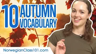 Learn the Top 10 Must-know Autumn Vocabulary in Norwegian