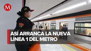 Línea 1 del Metro de CdMx ofrece servicio con 10 trenes