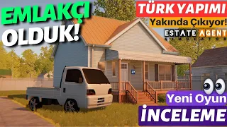 Yeni TÜRK YAPIMI EFSANE Oyun !! EMLAKÇI OLDUK | ESTATE AGENT SIMULATOR !!