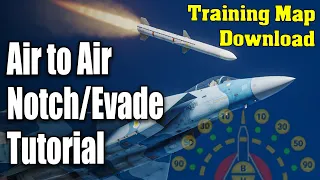 DCS World Missile Evasion and Notching guide. Training mission air to air tutorial.