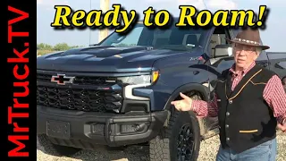 2023 Silverado 1500 CC ZR2 with Bison AEV package for heavy duty off-road ability, boron steel.