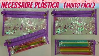 Como Fazer Necessaire de Plástico Cristal - Costura Iniciante - Dia dos Professores - VENDA MUITO! 💰