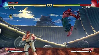 STREET FIGHTER V season 4.5 - Ryu double ex donkey kick combo