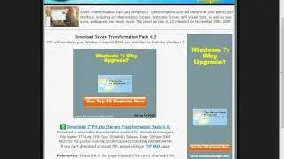 Windows XP to Windows 7 transformation pack (free download) HQ