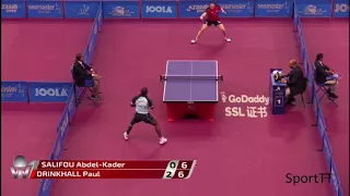 Abdel-Kader Salifou vs Paul Drinkhall [ Qatar Open 2018  ]