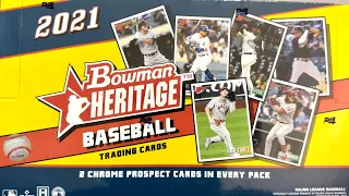 THE LOST RELEASE!  2021 BOWMAN HERITAGE FINALLY COMES OUT!  (New release!)