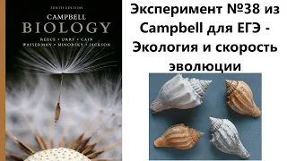 Эксперимент №38 из Campbell для ЕГЭ - Экологические факторы и скорость эволюции. Личинки Volutidae