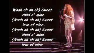 Janet Devlin - Sweet Child Of Mine (With Lyrics) Live Show 3