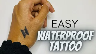 How to make Temporary Tattoo at home || Tattoo ideas || Tattoo at home #shorts