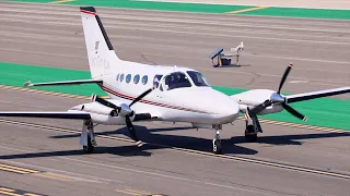 Small Airplanes Taking off and Landing | General Aviation Plane Spotting At Santa Monica Airport