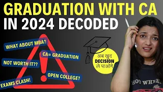 CA के साथ Graduation करे या नहीं? | Detailed Analysis | CA Foundation Online Classes | Agrika Khatri