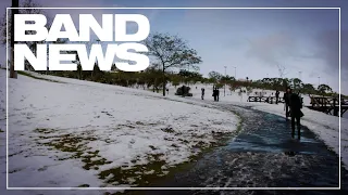 Neve e sensação térmica de 10 graus negativos no Paraná