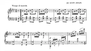 “Maple Leaf Rag” Scott Joplin - Part 1 “Follow Score” P. Barton FEURICH piano