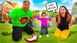 AYLA WALKS FOR THE FIRST TIME **CRAZY REACTION**