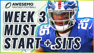 MUST START and SIT Players For Week 3 | Fantasy Football 2021
