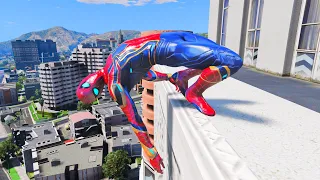 GTA 5 Spiderman Motorcycle FailsRagdolls Euphoria Ep25 Euphoria Physics, fails, jumps Euphoria Ep 25