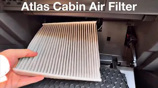 2022 2023 Volkswagen Atlas How to locate and replace cabin air filter / DIY