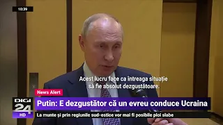 Putin spune că Occidentul l-a instalat la putere pe Zelenski pentru a masca glorificarea nazismului